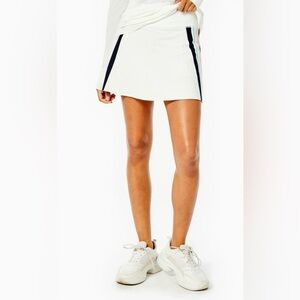 Addison Bay Match Skirt Skort Flamingo Blue Stripe